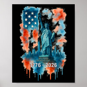 Póster Estatua de la Bandera de 250 Años Libertad 1776-20