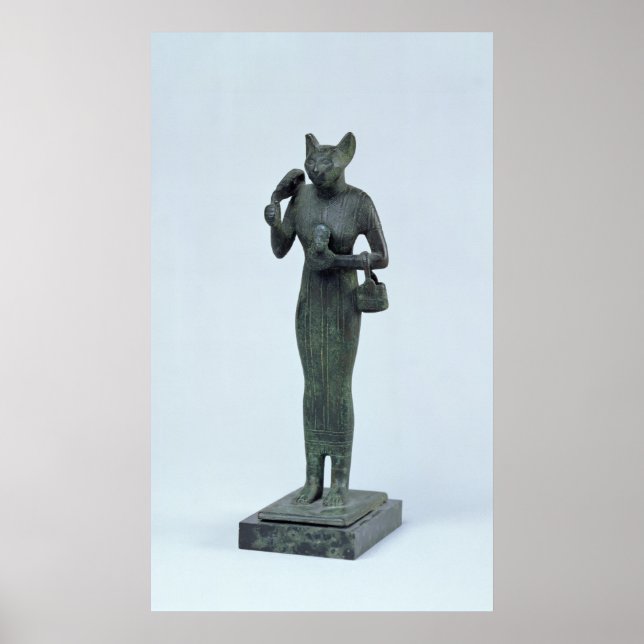 Póster Estatua de la diosa Bastet (Frente)
