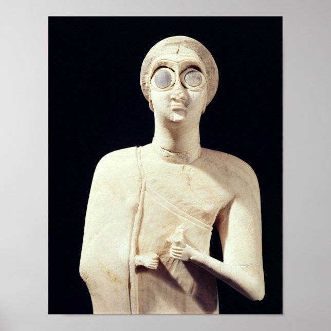 Póster Estatua de la Gran Diosa, de Tell Asmar (Frente)