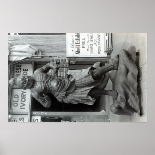 Póster Estatua de la Guardia del Templo en la Tienda Curi