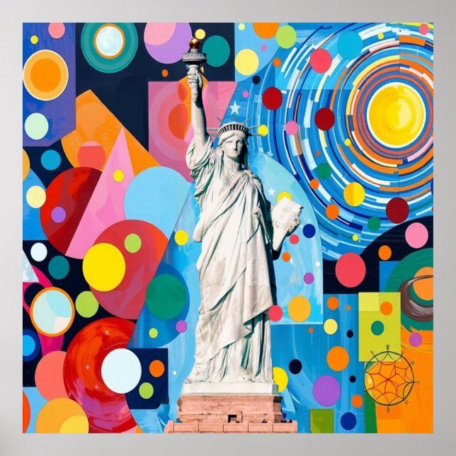 Póster Estatua de la Libertad (Frente)