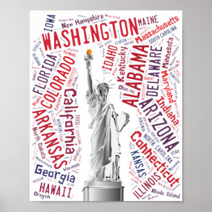 Póster Estatua de la Libertad