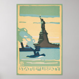 Póster Estatua de la Libertad (1916)  por Rachael Robinso
