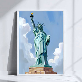 Póster Estatua de la Libertad Ciudad de Nueva York