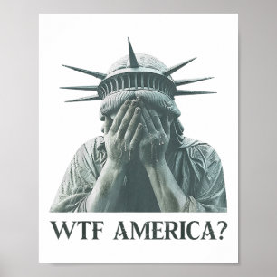 Póster Estatua De La Libertad De Estados Unidos