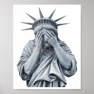 Póster Estatua de la Libertad De Estados Unidos Lloran Me
