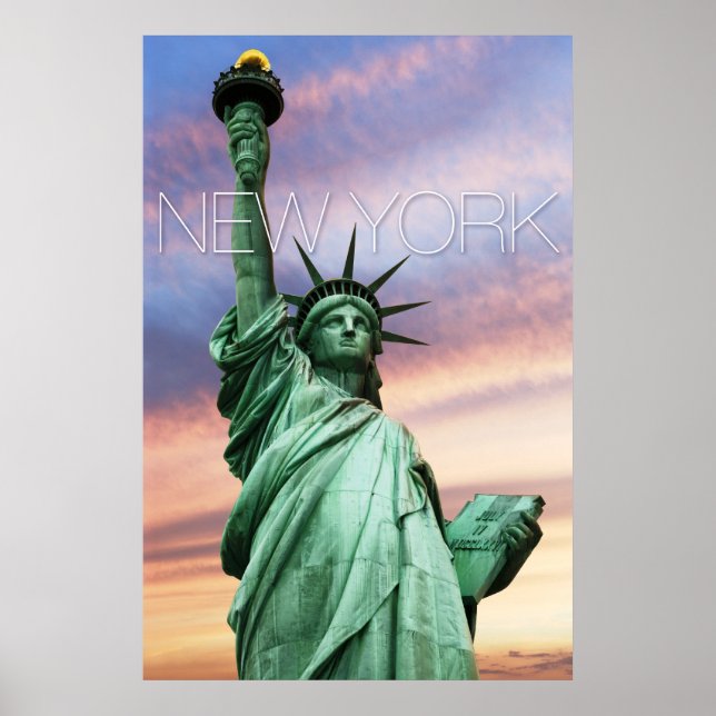 Póster estatua de la libertad de nueva york (Frente)
