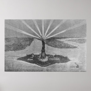 Póster Estatua de la libertad, de 'The Graphic'
