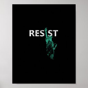 Póster Estatua De La Libertad En Peligro