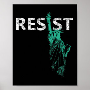 Póster Estatua De La Libertad En Peligro