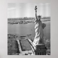 Estatua de la Libertad Fotografía en blanco y negr