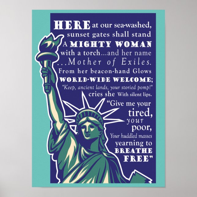 Póster Estatua de la Libertad, Madre de los Exiliados - P (Frente)