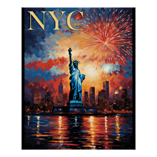Póster Estatua de la Libertad, Nueva York,