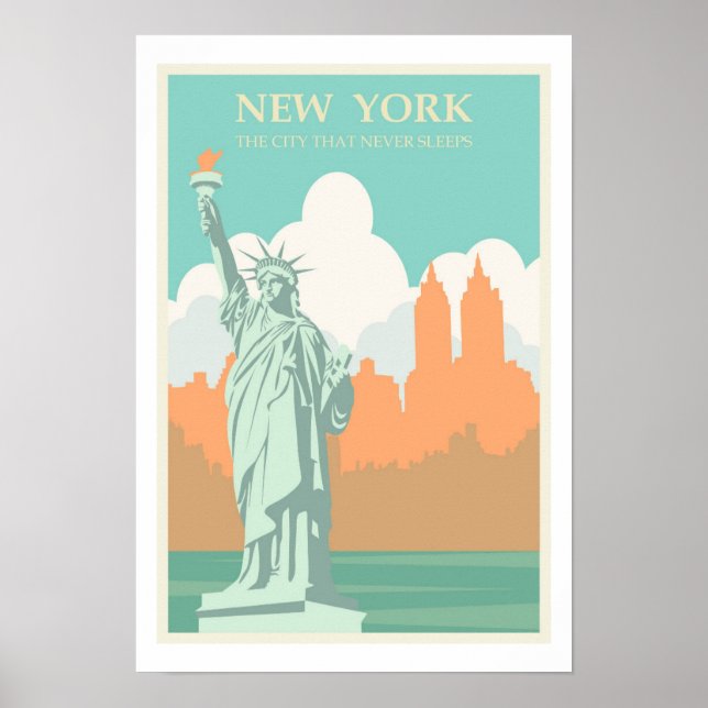 Póster Estatua de la Libertad, Nueva York (Frente)