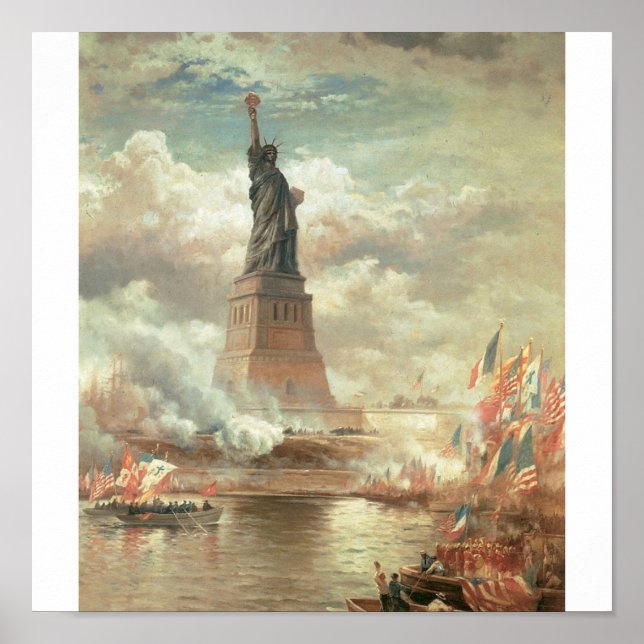 Póster Estatua de la Libertad, Nueva York, alrededor del  (Frente)