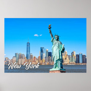 Póster Estatua De La Libertad, Nueva York, Estados Unidos