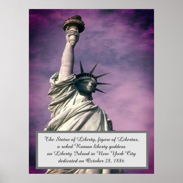 Póster Estatua de la Libertad NY (Frente)