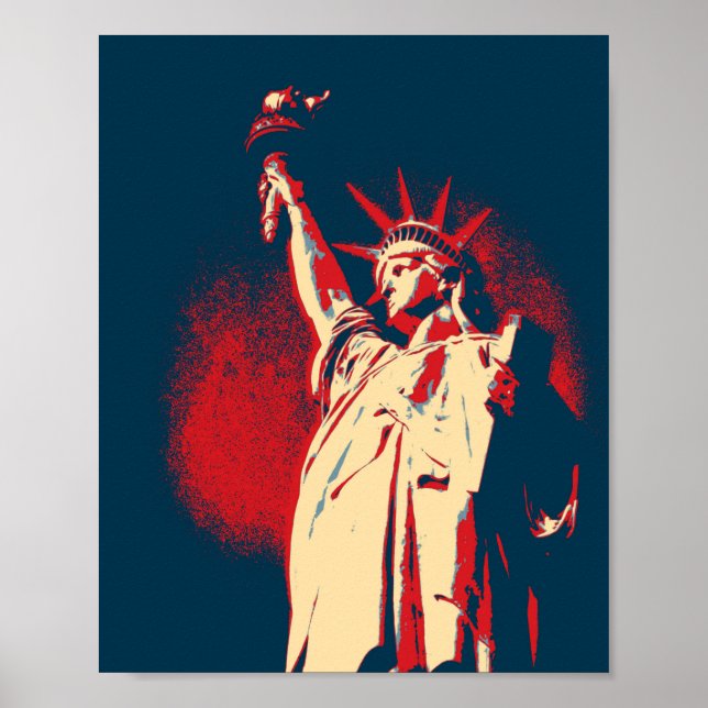 Póster Estatua de la Libertad, NY (Frente)