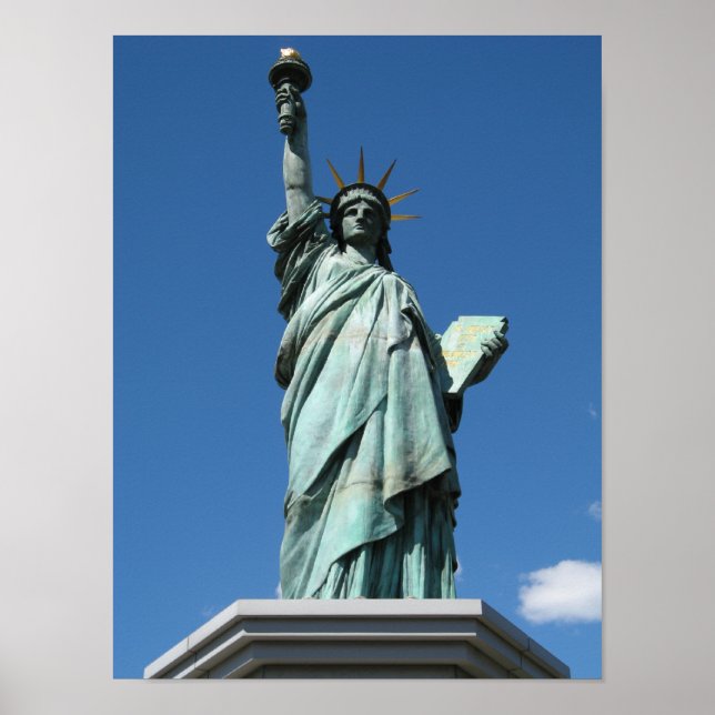 Póster Estatua de la Libertad, Odaiba, Tokio, Japón (Frente)