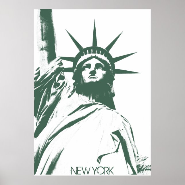 Póster Estatua de la Libertad Poster de Nueva York (Frente)