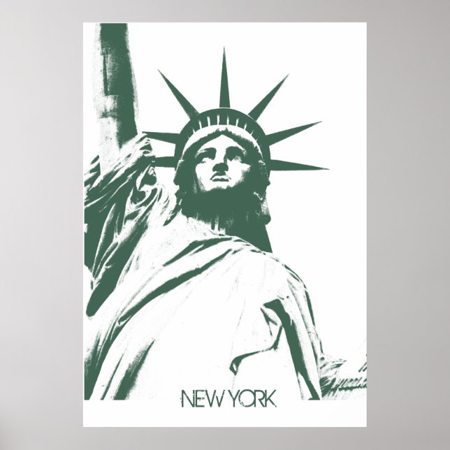 Póster Estatua de la Libertad Poster de Nueva York (Frente)