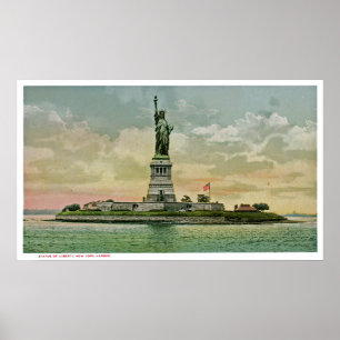 Póster Estatua de la Libertad, Puerto de Nueva York