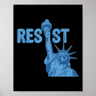 Póster Estatua de la Libertad Resista Gráfico