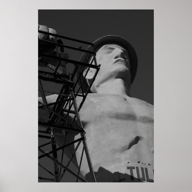 Póster Estatua de la Mano de Oro, Tulsa, Oklahoma. 2009 (Frente)