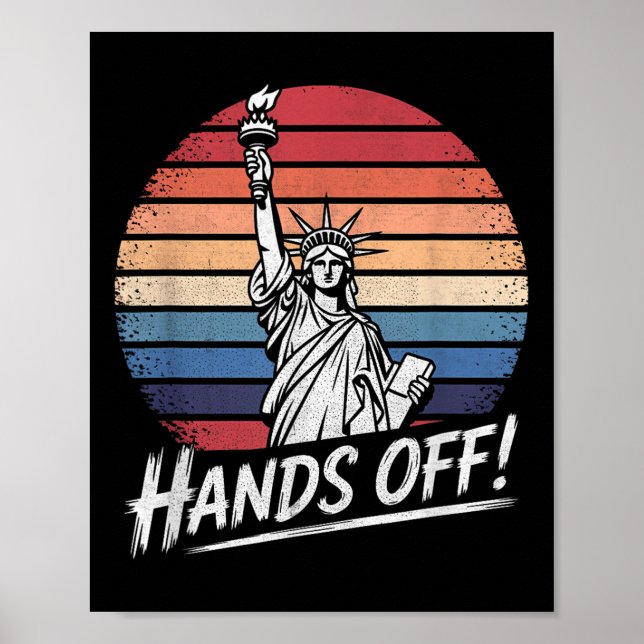 Póster Estatua De La Protesta De La Resistencia A La Libe (Frente)