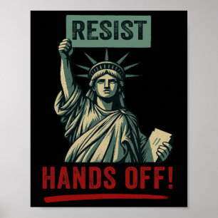 Póster Estatua De La Resistencia A La Libertad De Manos F