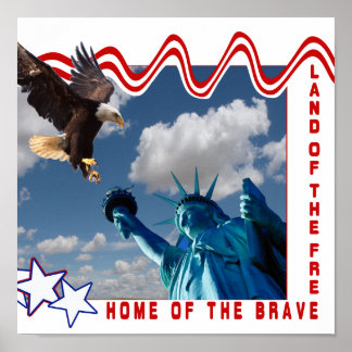 PÓSTER ESTATUA DE LA TIERRA DE LIBERTAD DEL POSTER LIBRE