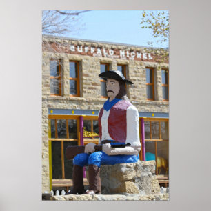 Póster Estatua de Lucien Maxwell, Cimarron, Nuevo México