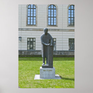 Póster Estatua de Max Planck en Berlín