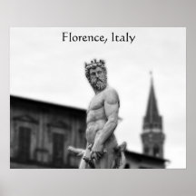 Estatua de Neptuno, Florencia, Poster