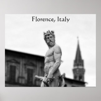 Póster Estatua de Neptuno, Florencia, Poster
