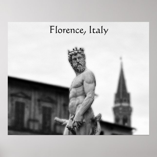 Póster Estatua de Neptuno, Florencia, Poster (Frente)