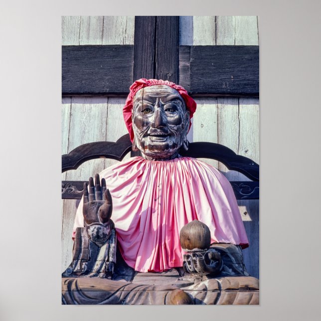 Póster Estatua de Pindola Bharadvaja en Nara - Japón (Frente)
