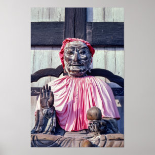 Póster Estatua de Pindola Bharadvaja en Nara - Japón