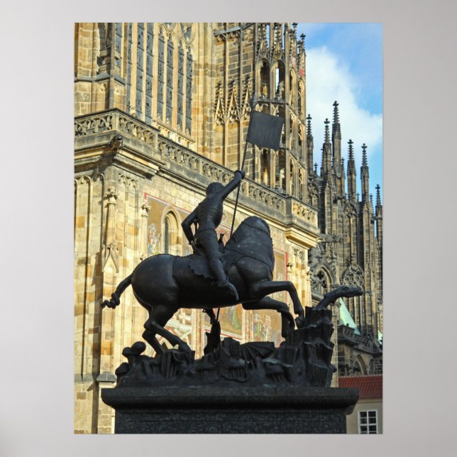 Póster Estatua de Praga (Frente)