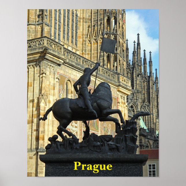 Póster Estatua de Praga (Frente)