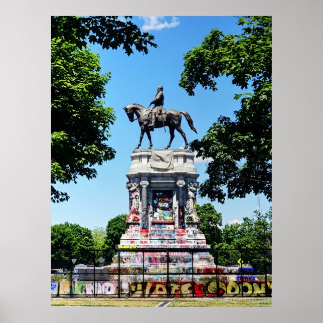 Póster Estatua de Robert E. Lee (Frente)