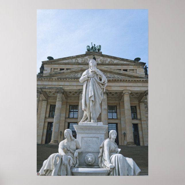 Póster Estatua de Schiller en Berlín (Frente)