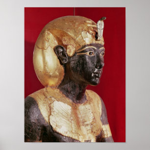 Póster Estatua de tamaño natural de Tutankhamun