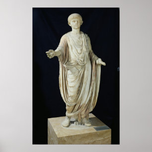 Póster Estatua de un niño