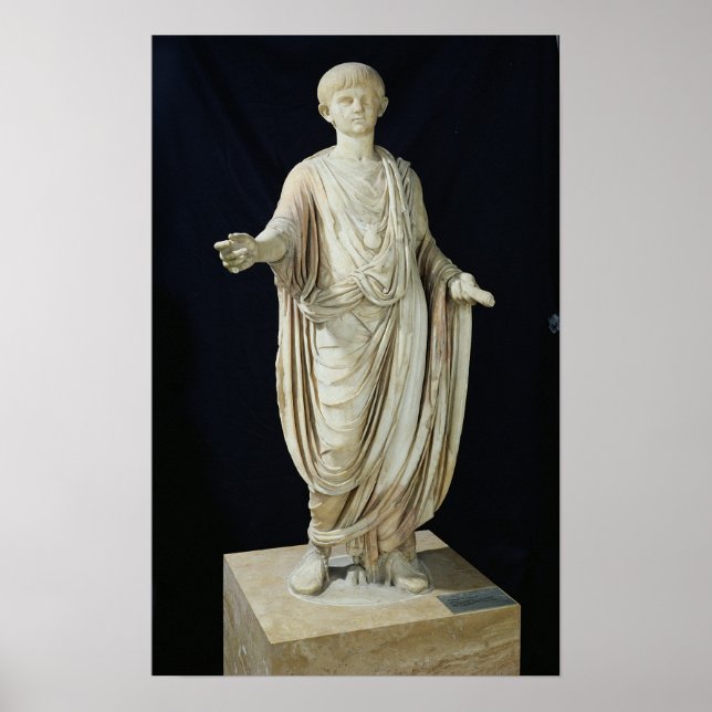 Póster Estatua de un niño (Frente)