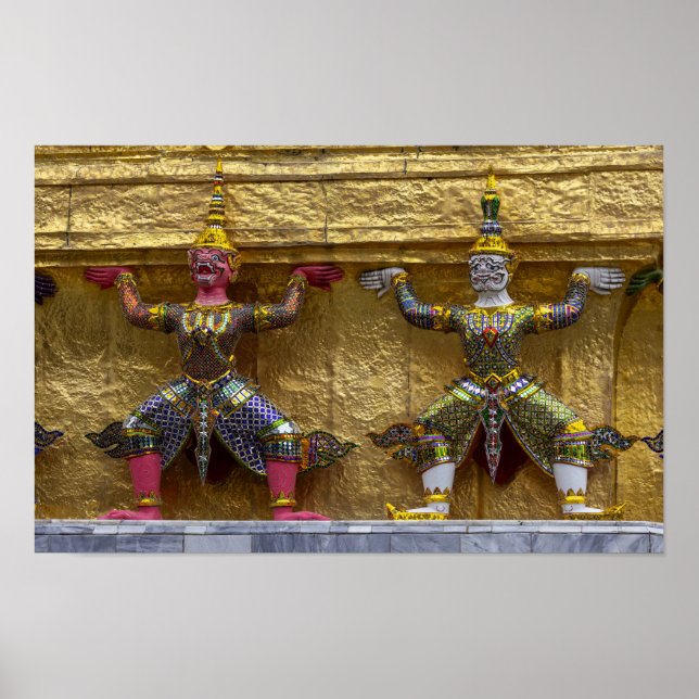 Póster estatua de Yahsha en Bangkok (Frente)