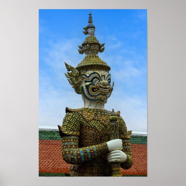 Póster Estatua de Yahsha en Bangkok (Frente)