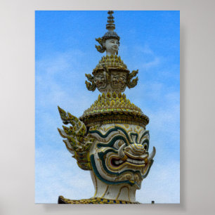 Póster Estatua de Yahsha en Bangkok