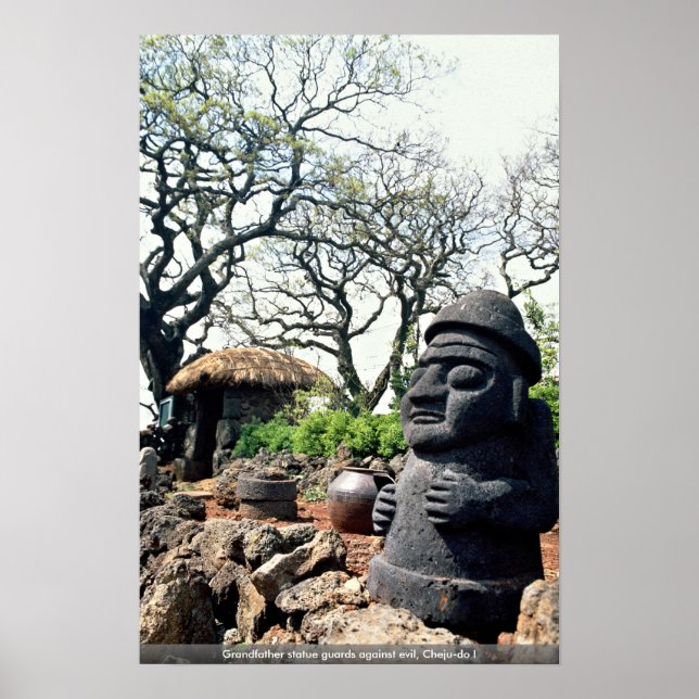 Póster Estatua del abuelo protege contra el mal, Cheju-do (Frente)