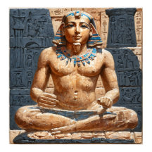 Estatua del antiguo crimen egipcio